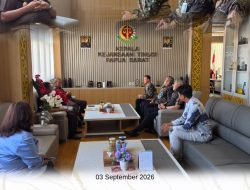 Silaturahmi BNI Cabang Manokwari di Kejati Papua Barat