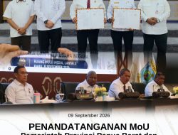 Penandatanganan MoU Antara Pemprov PB bersama Kejati Papua Barat – TA. 2026