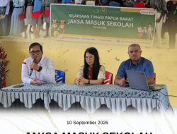 Tim Penkum Kejati Papua Barat Melaksanakan Jaksa Masuk Sekolah di SMA Negeri 3 Manokwari
