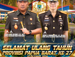 Selamat Ulang Tahun Provinsi Papua Barat Ke- 27 Tahun 2026